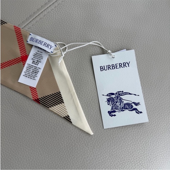 Burberry Beige and Black Checkered Scarf - Picture 3 of 8